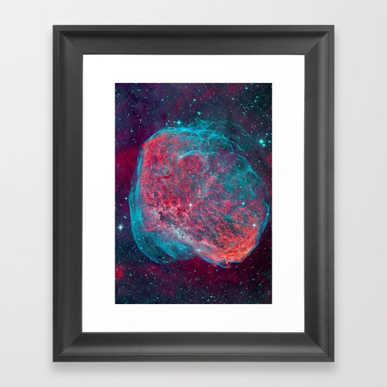Crescent Nebula Framed Art Print