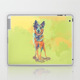 With a Heart Full of Joy - Blue Heeler Dog Laptop Skin