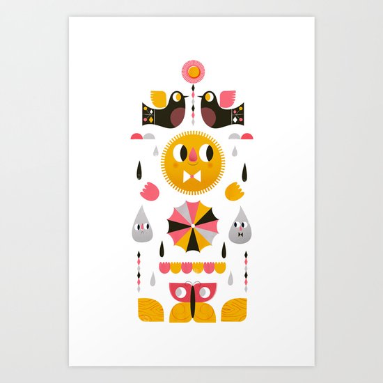 Spring Showers Art Print