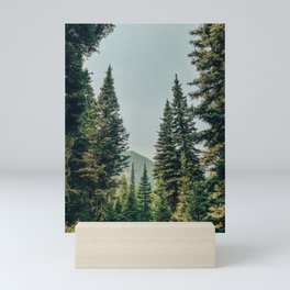 Montana pine trees Mini Art Print