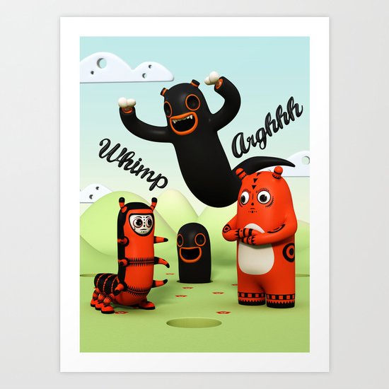 Sniff and Boo Art Print