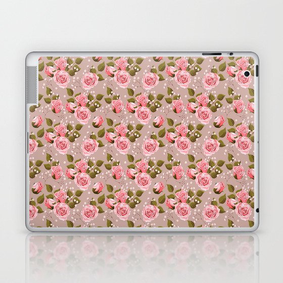 Modern Magical Pink Rose Collection Laptop & iPad Skin