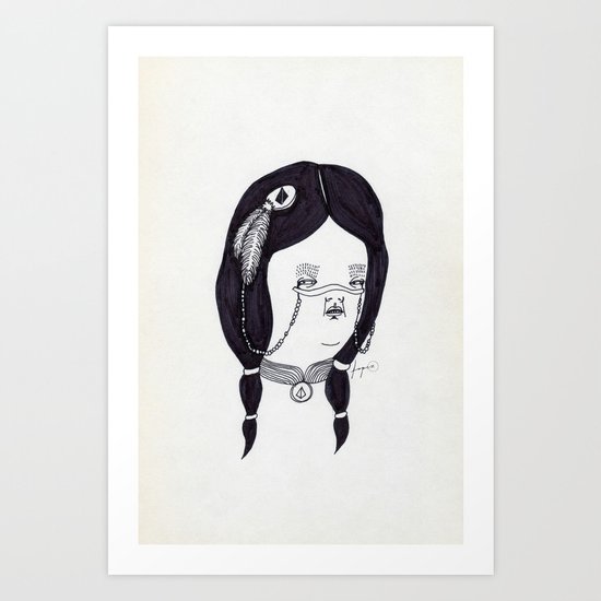 Apache Wife Art Print