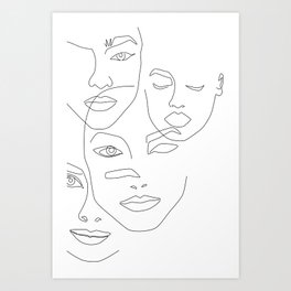 Fine Line Art Prints For Any Decor Style Society6