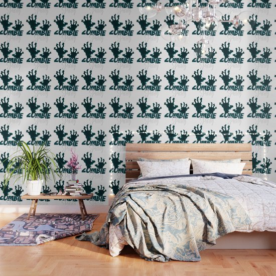 Zombie Party Wallpaper By Mrkprints Society6