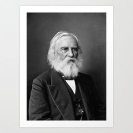 Henry Wadsworth Longfellow Portrait - Circa 1876 Art Print