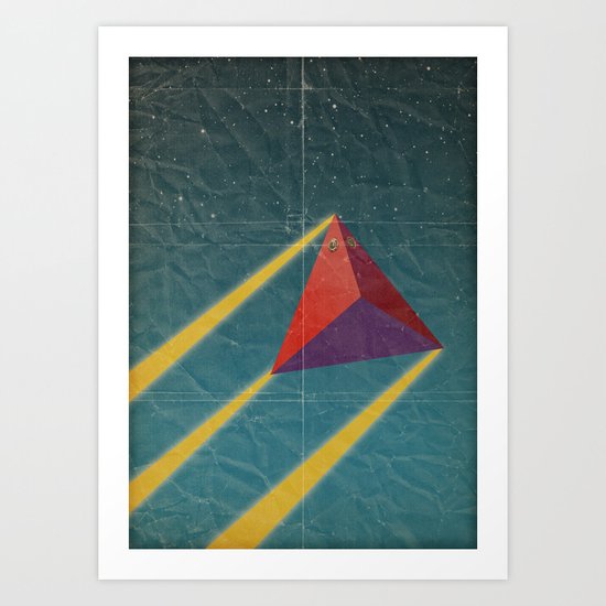 tetrahedra of space Art Print