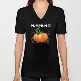 Pie Pumpkin Pi Funny Math Meme Math Nerd Pi Day V Neck T Shirt