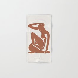 Matisse Woman Terracotta 1, Henri Matisse Abstract Art Decor Hand & Bath Towel