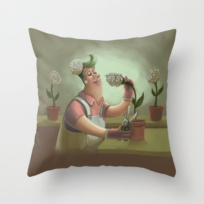 Florist Throw Pillow