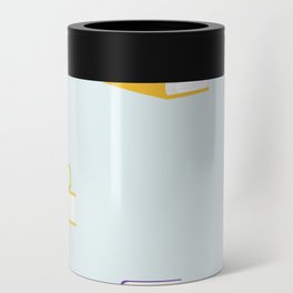 Books Vector Flat Style Pattern Can Cooler