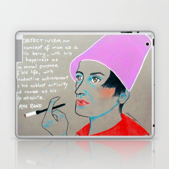 Author Ayn Rand Laptop & iPad Skin