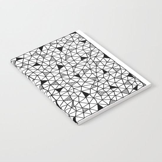 abstract triangle pattern Notebook