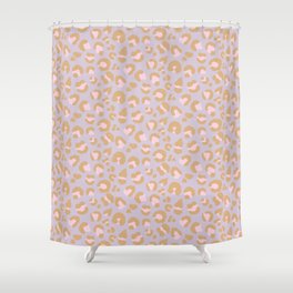 Leopard Print - Pink and Lavender Shower Curtain