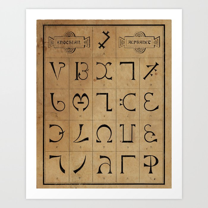 enochian alphabet