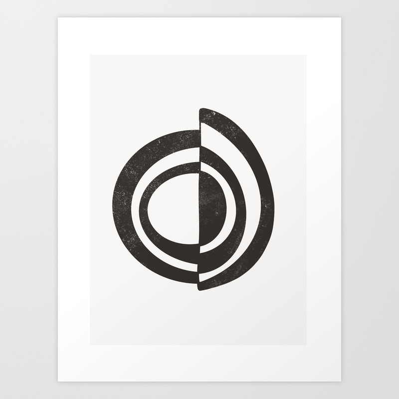 Takis Black And White Minimal Abstract Simple Shape Art