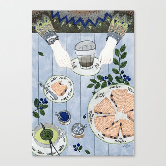 Blueberry Scones Canvas Print