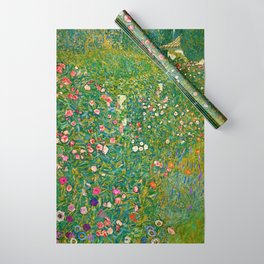Gustav Klimt "Italian horticultural landscape" Wrapping Paper