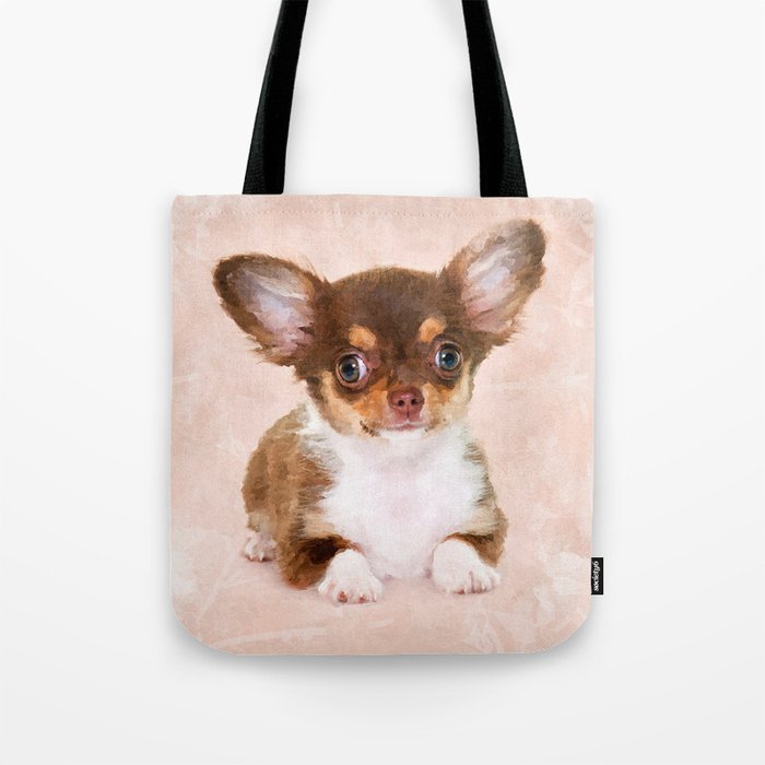 Cute Chihuahua Puppy Tote Bag