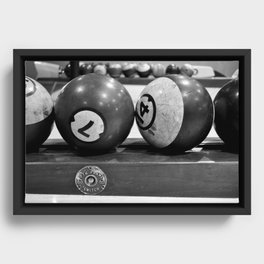 Bowling Balls Framed Canvas