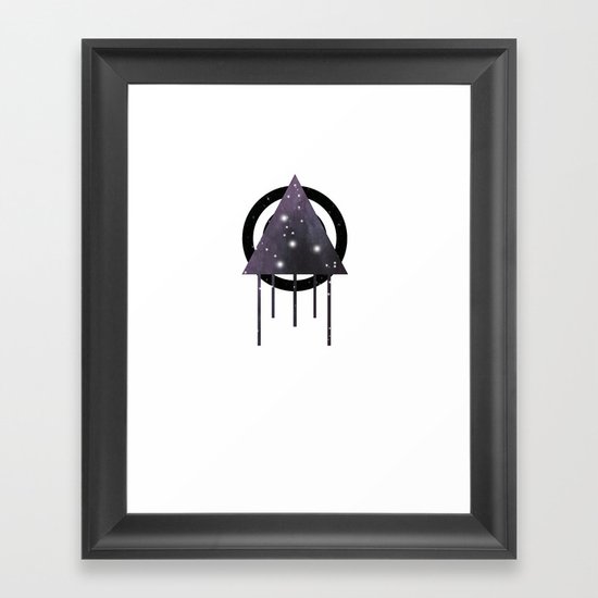 Dripping Space Framed Art Print