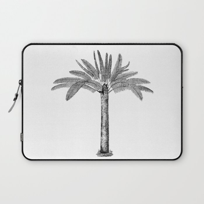 Vintage Palm Tree black and white Laptop Sleeve