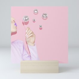 Disco Bubbles Mini Art Print