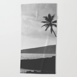Lonely Palm Beach Towel