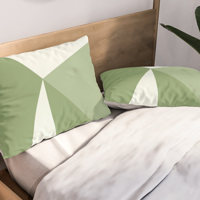 Sage green pillow deals shams