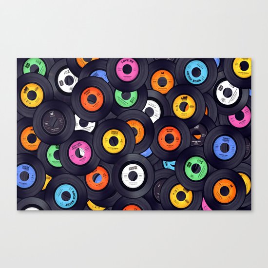Vinyls Canvas Print