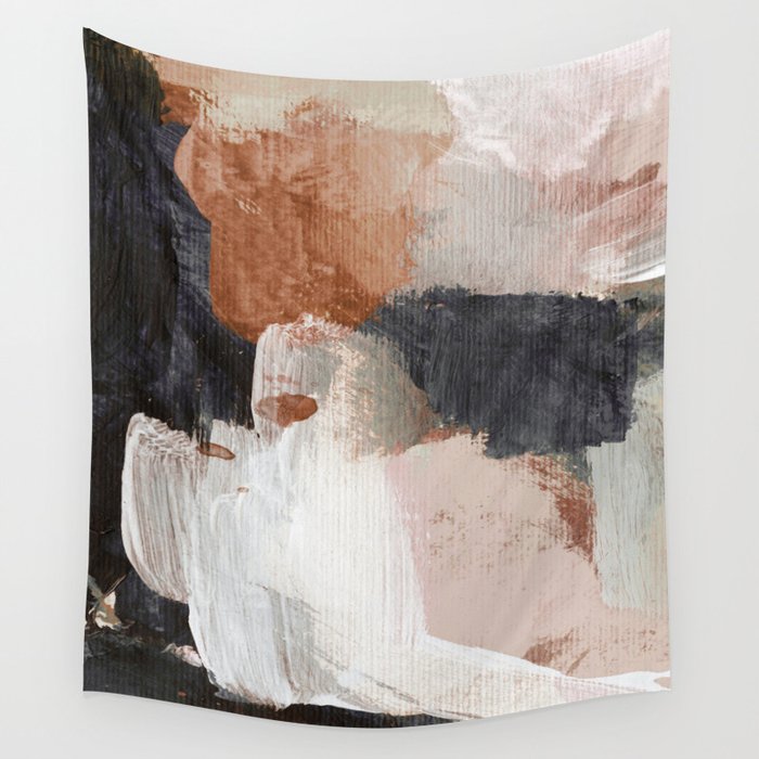 Earthly Abstract Wall Tapestry