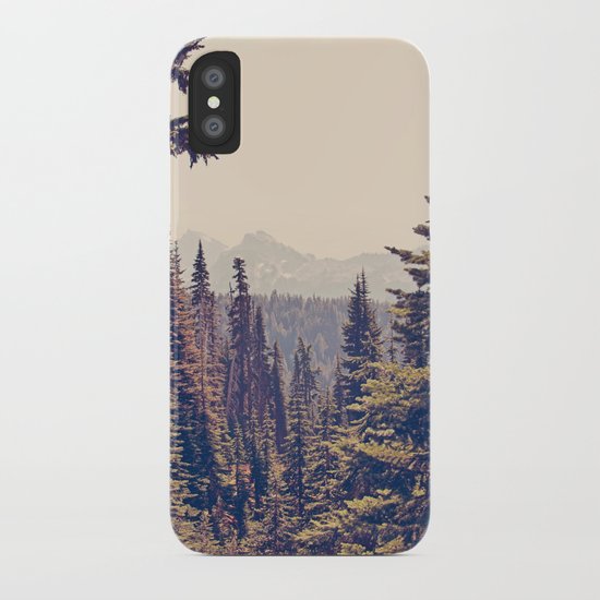 Mountains through the Trees iPhone Case
