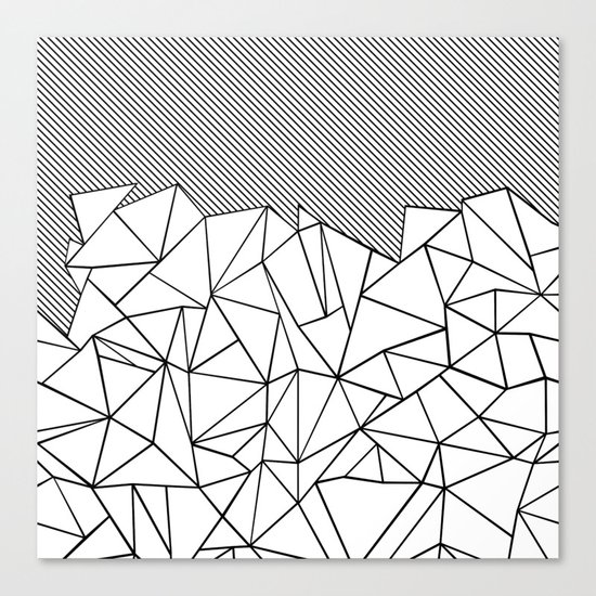 Ab Lines 45 Canvas Print