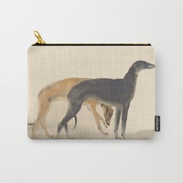 Two Sighthounds Carry-All Pouch | Sighthound, Watercolor, Pet, Doglover, Greyhounds, Curated, Dogs, Pets, Dog Breed, Hounds 