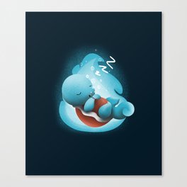 Sleeping Monster - Blue Canvas Print
