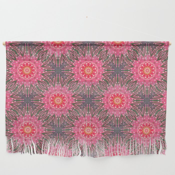 Stylised Gum Blossom Flowers Wall Hanging