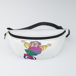 Unicycle Clown Fanny Pack