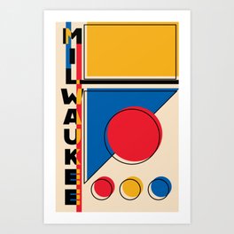 Milwaukee Bauhaus Style  Art Print