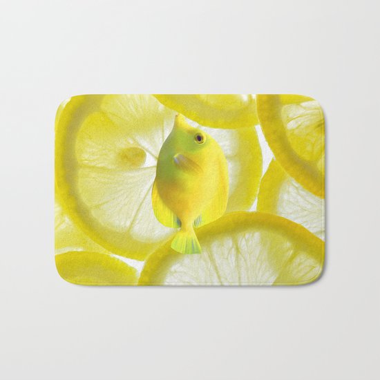 Lemon Fish Bath Mat