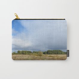 A picturesque landscape. A country road running through fields Carry-All Pouch