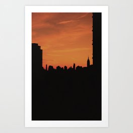 NYC Sunset Art Print