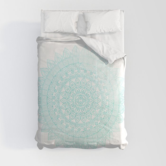 TURQUOISE MANDALA Comforter