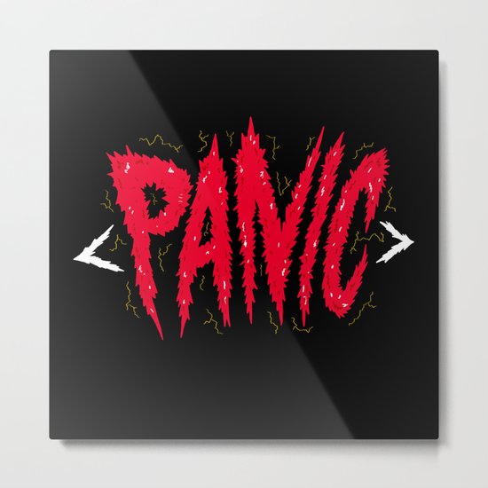 PANIC Metal Print