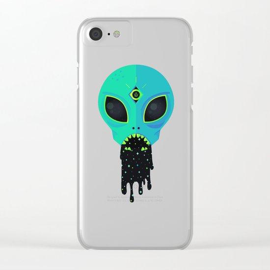 Alien Flu Clear iPhone Case