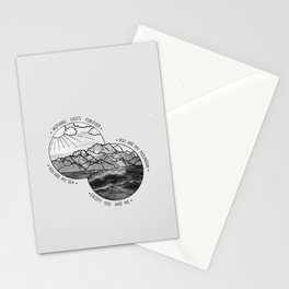 mountains-biffy clyro Stationery Card
