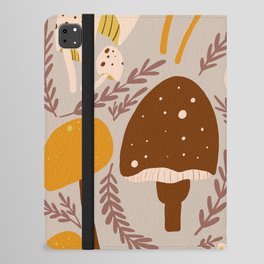 Mushrooms - Orange & Brown iPad Folio Case