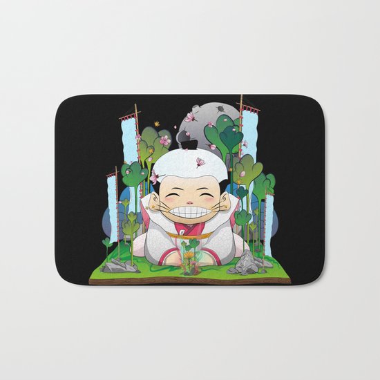 Fukusuke and the magic forest Bath Mat