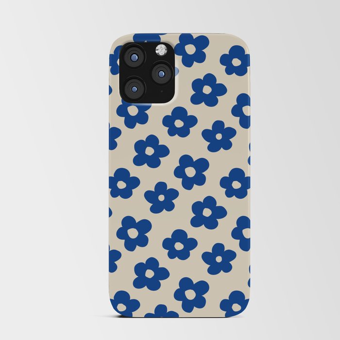 Indigo Flower Pattern #indigo #blue #navy #pattern #floral iPhone Card Case