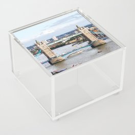 Great Britain Photography - The Tower Bridge In Central London Acrylic Box