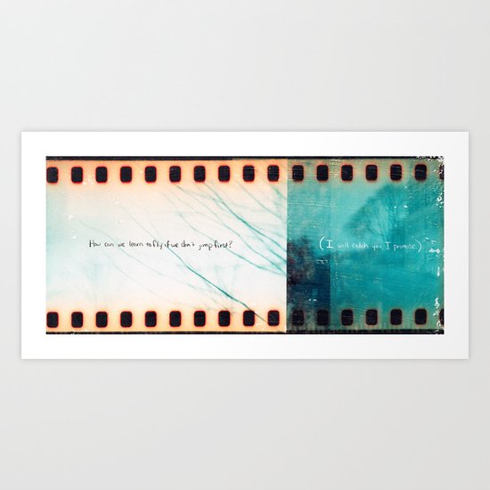 Learning to fly Art Print